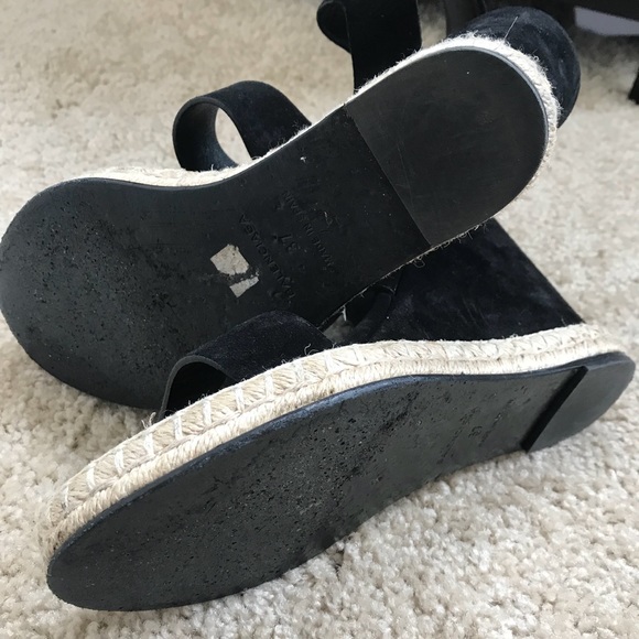 Balenciaga Black suede espadrilles wedges 37 - Picture 5 of 8